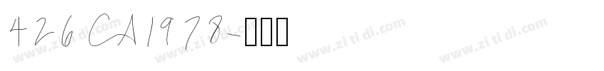426 CA1978字体转换